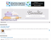 Tablet Screenshot of bocadoscaseros.com